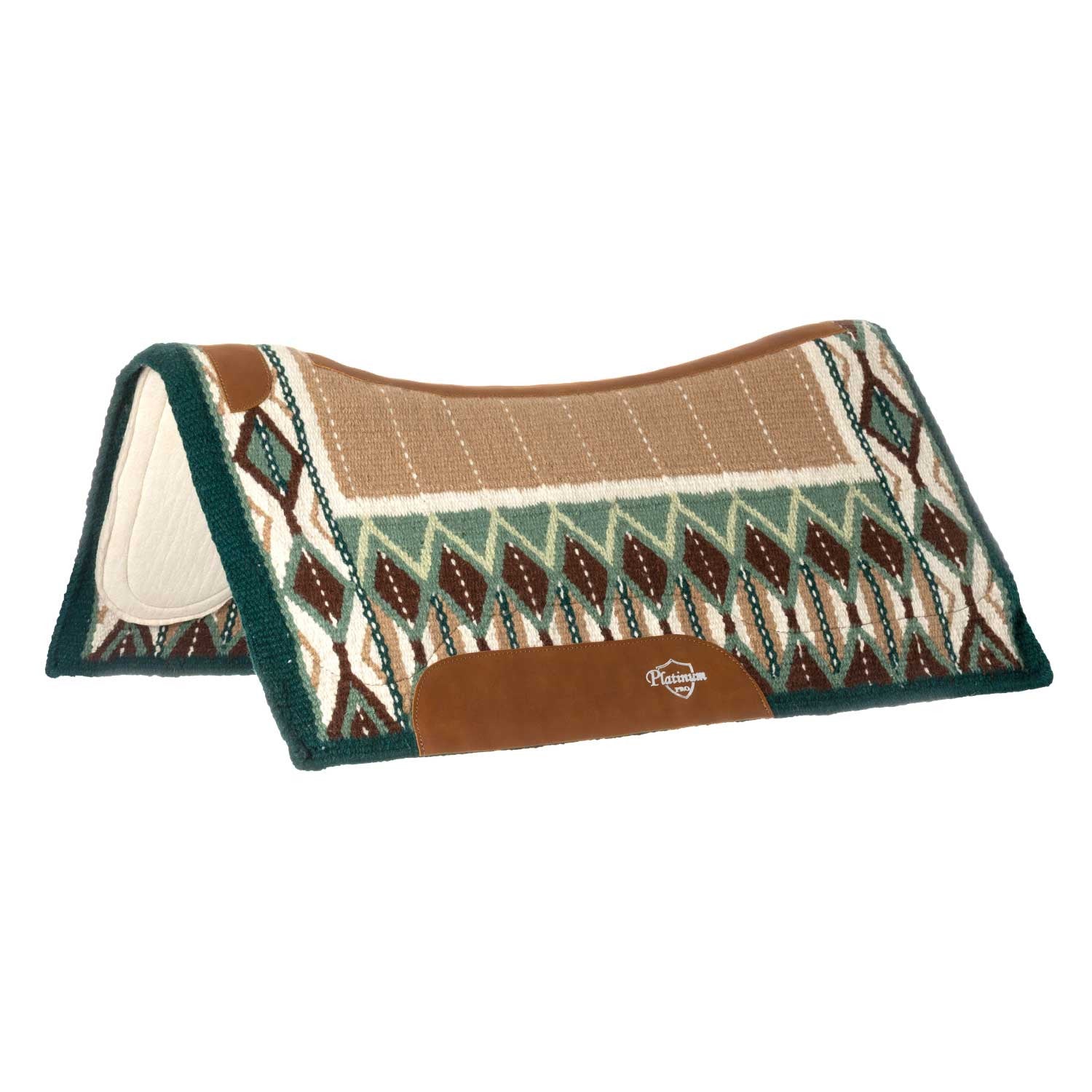 CONTOURED SADDLE PAD WITH WOOLEN BLANKET 34X36.