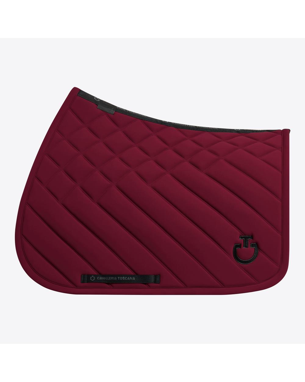 Cavalleria Toscana CT Diamonds and Lines Quilted Jumping Saddle Pad.