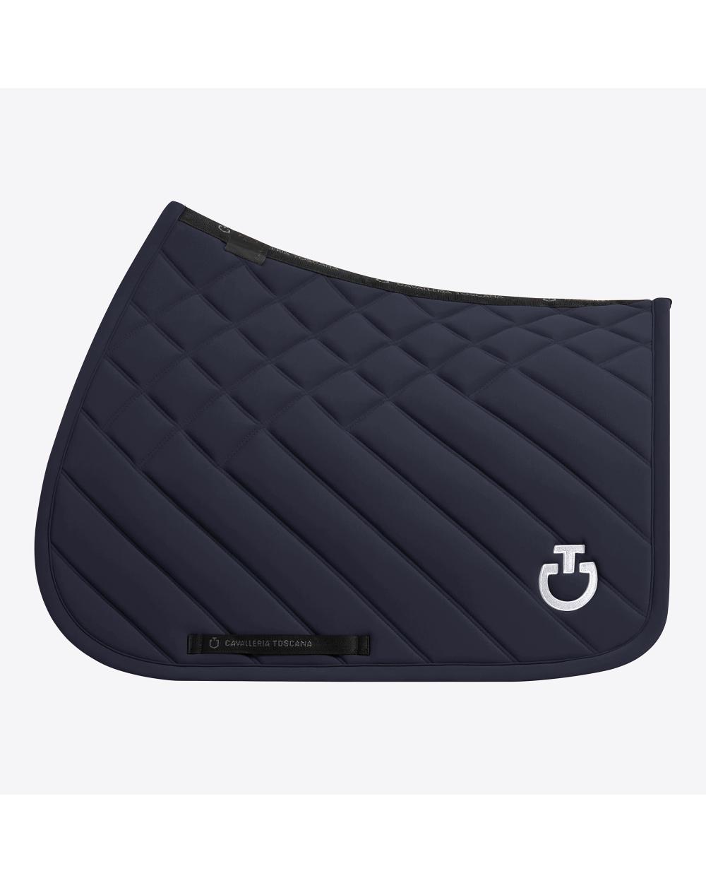 Cavalleria Toscana CT Diamonds and Lines Quilted Jumping Saddle Pad.