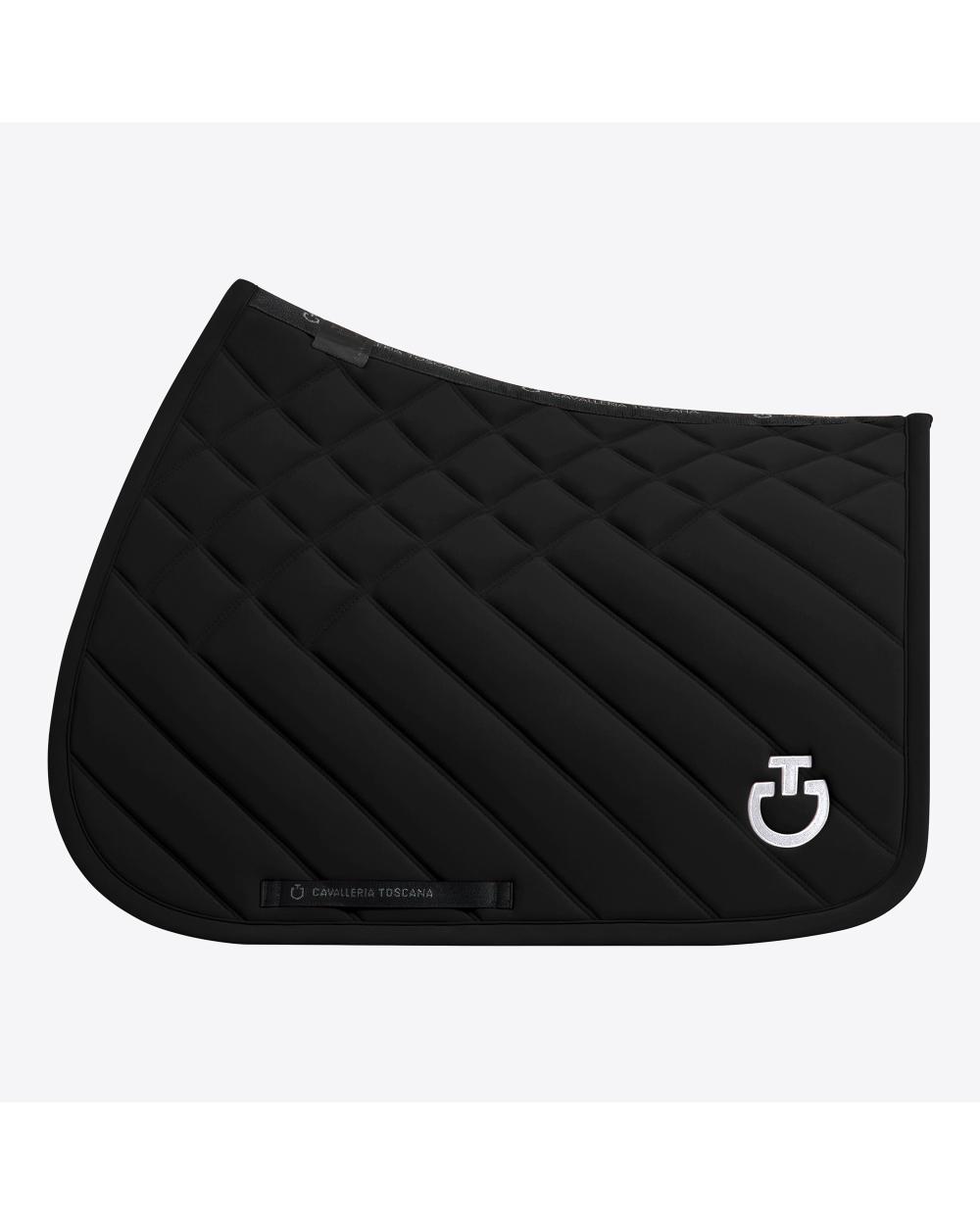 Cavalleria Toscana CT Diamonds and Lines Quilted Jumping Saddle Pad.