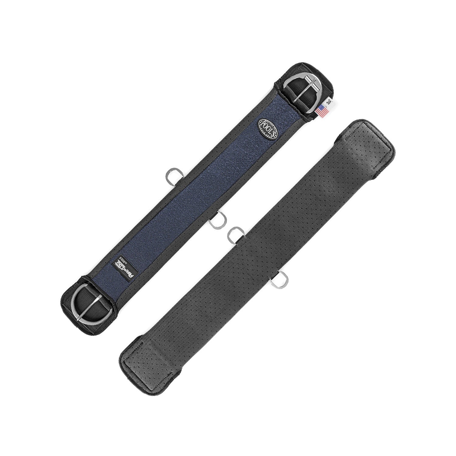 Neoprene western girth with roller buckle.