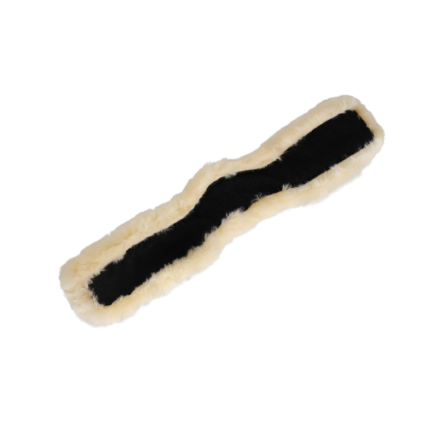 Spare synthetic sheepskin for dressage girth.