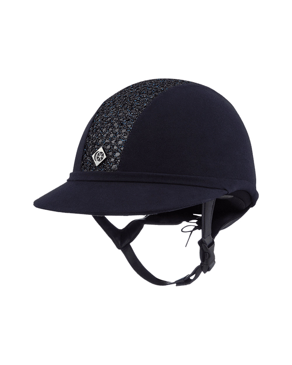 Charles Owen SP8 Plus Micro Suede Fixed Peak Riding Helmet.