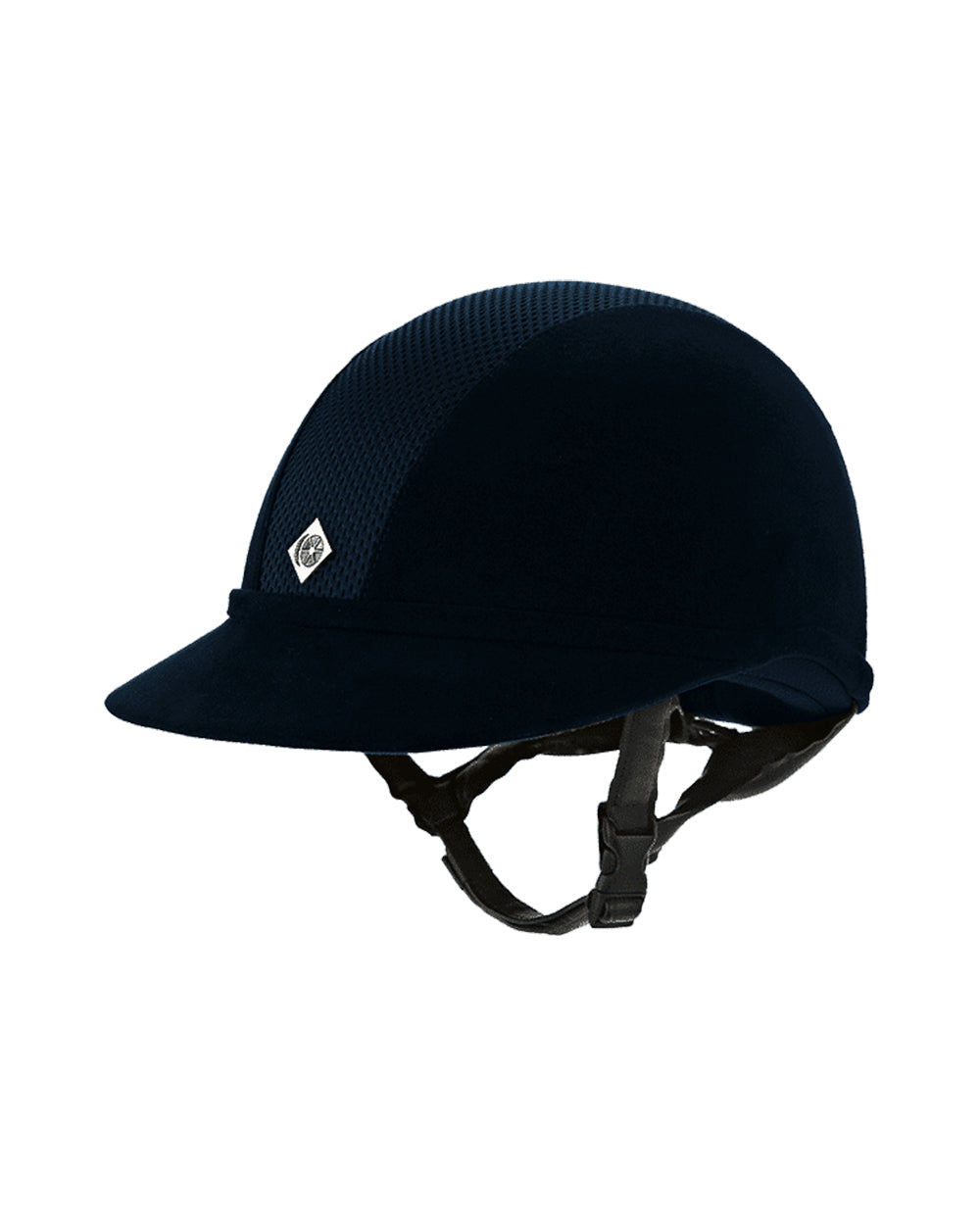 Charles Owen SP8 Plus Micro Suede Fixed Peak Riding Helmet.