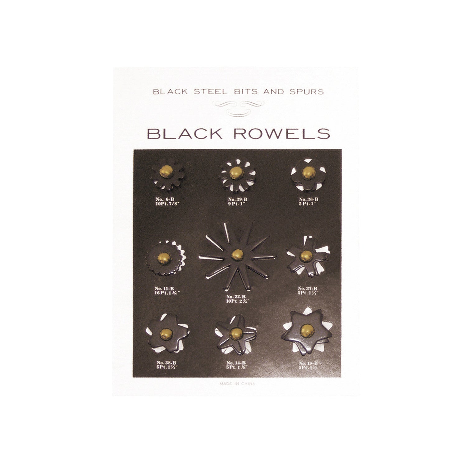 BLACK ROWELS CARD. BIG SIZE.