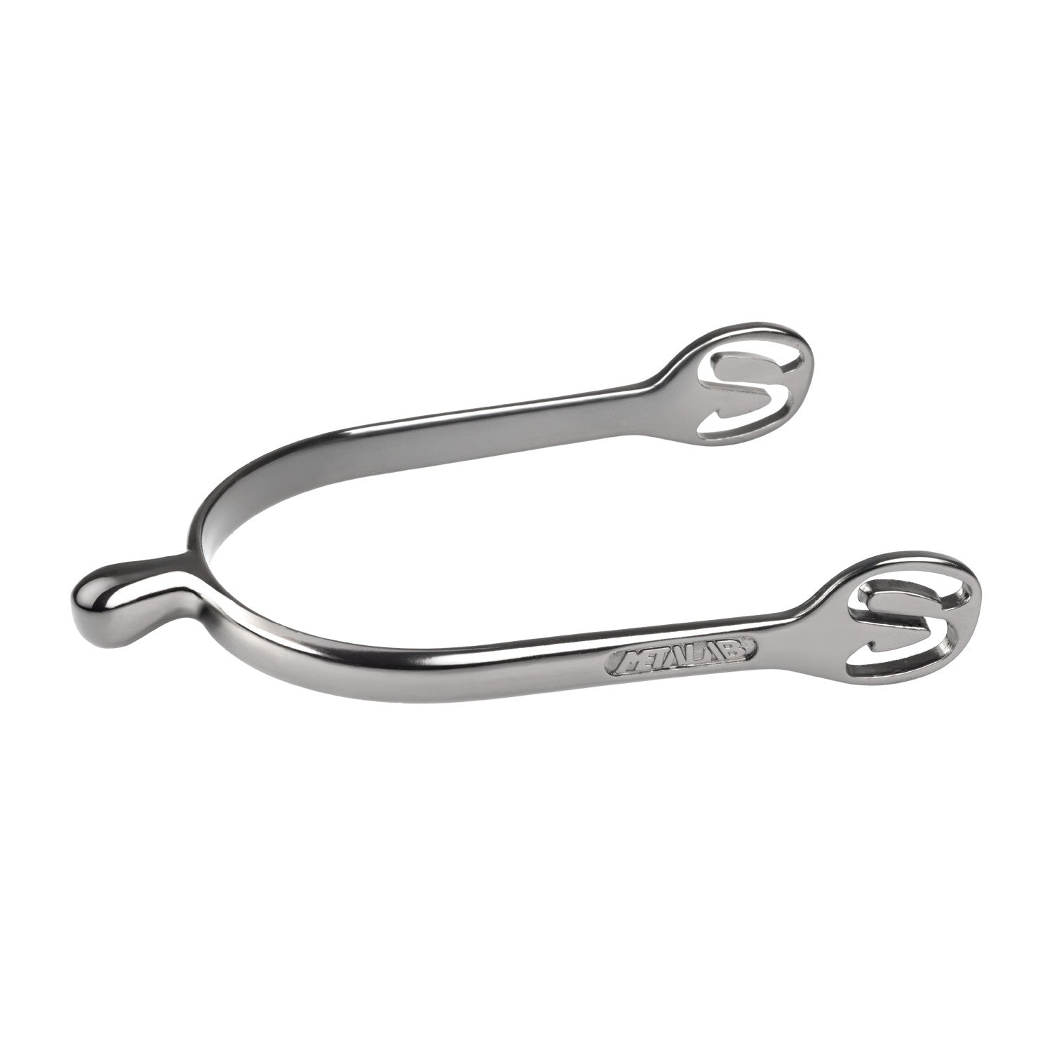 METALAB DROP-SHAPED CHROME SPURS.