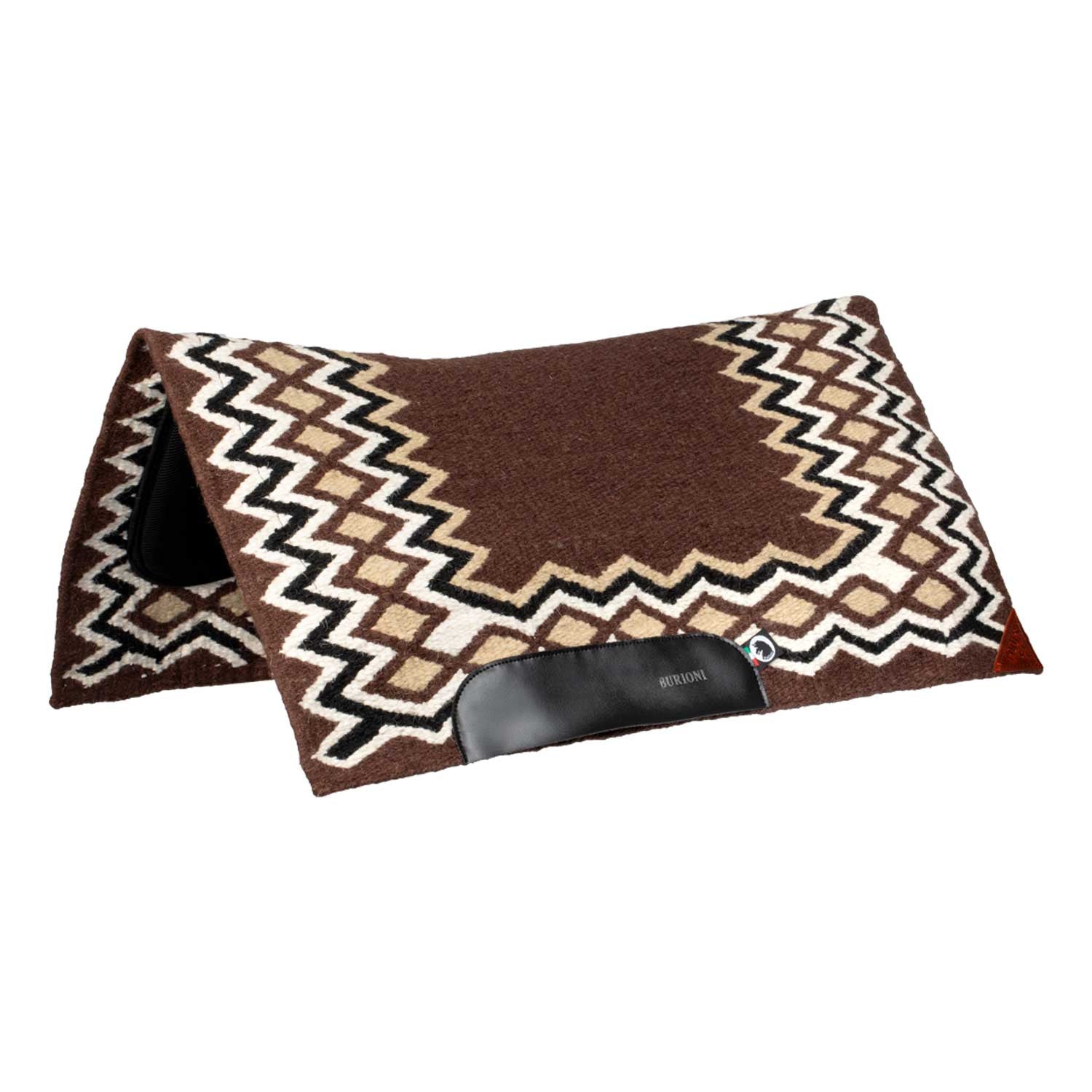 WESTERN SHOW SADDLE PAD IN WOOL WITH DRY F PADDING.