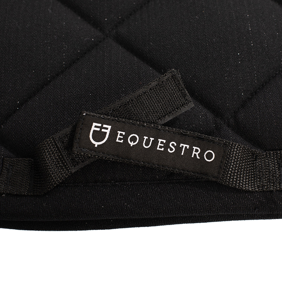 Equestro Jumping Saddle Pad In Cotton With Trim And Logo