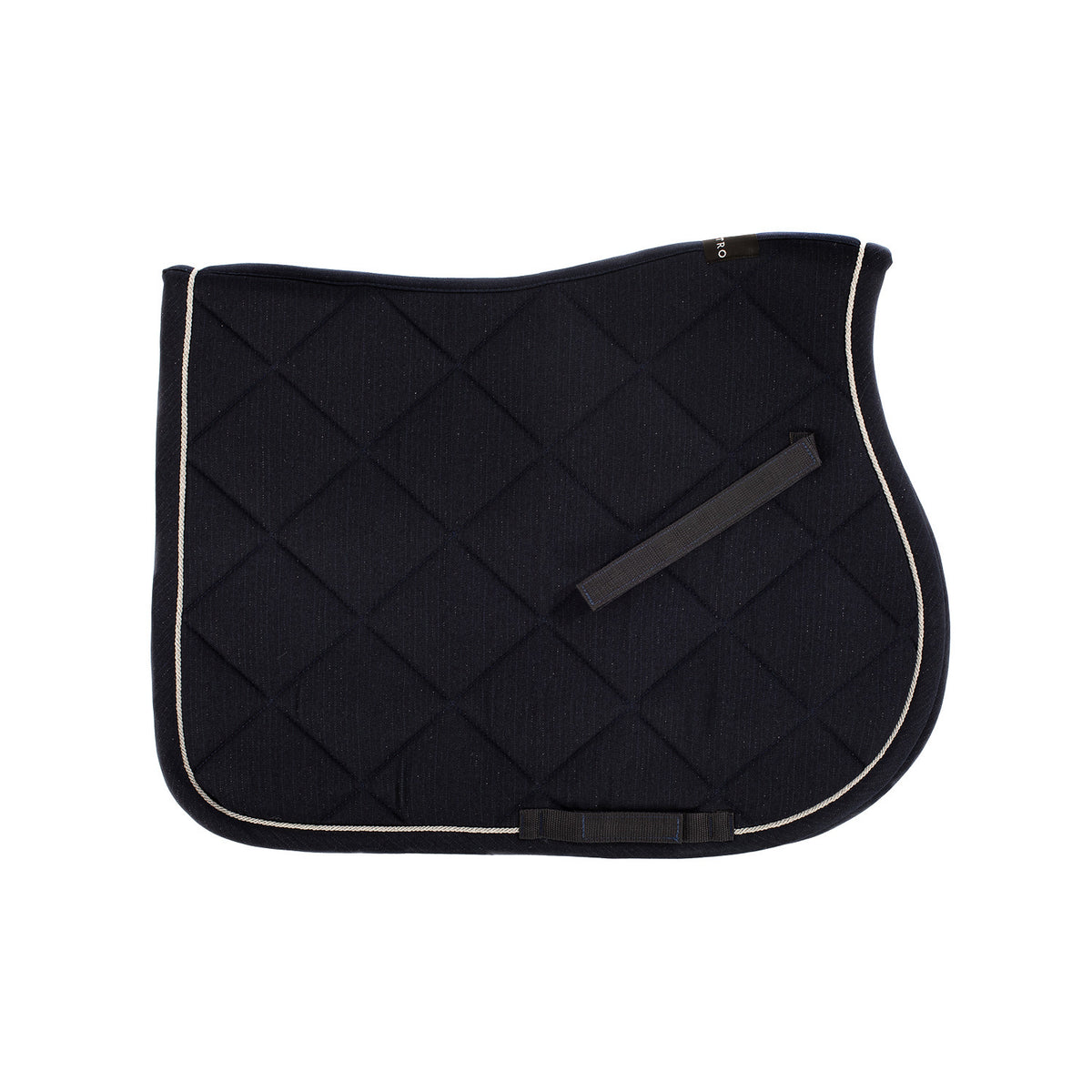 Equestro Jumping Saddle Pad In Cotton With Trim And Logo