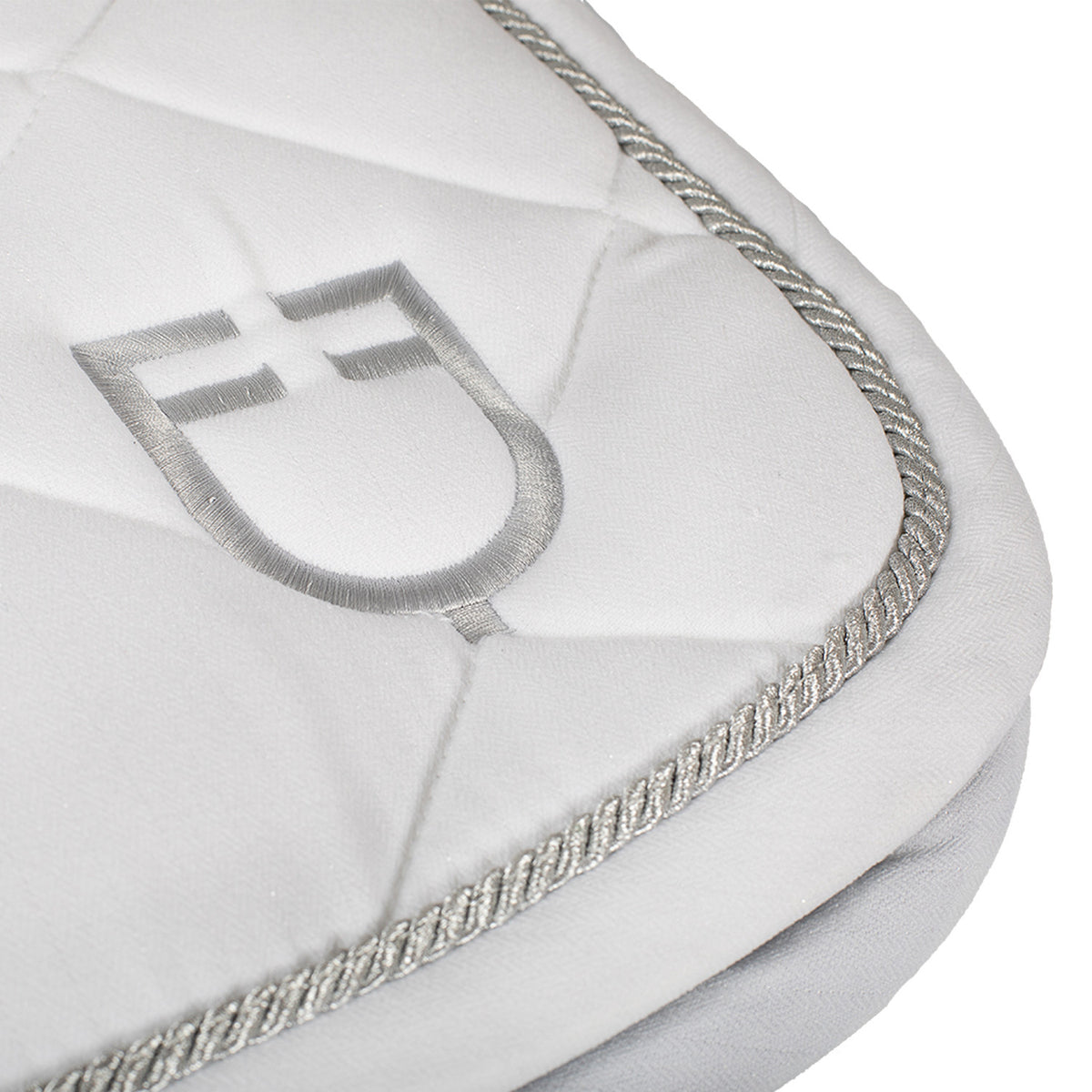 Equestro Jumping Saddle Pad In Cotton With Trim And Logo