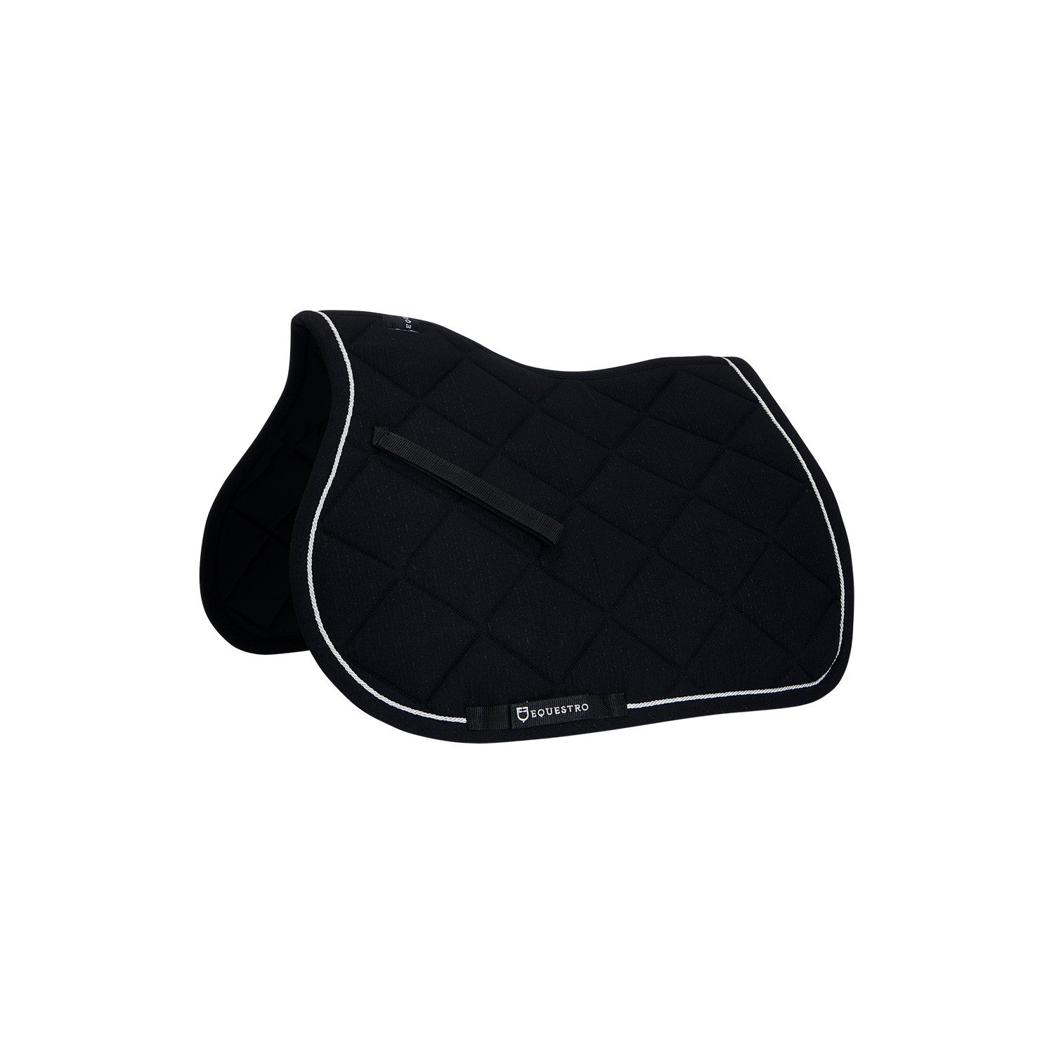 Pony jumping saddle pad in cotton with trimmings.