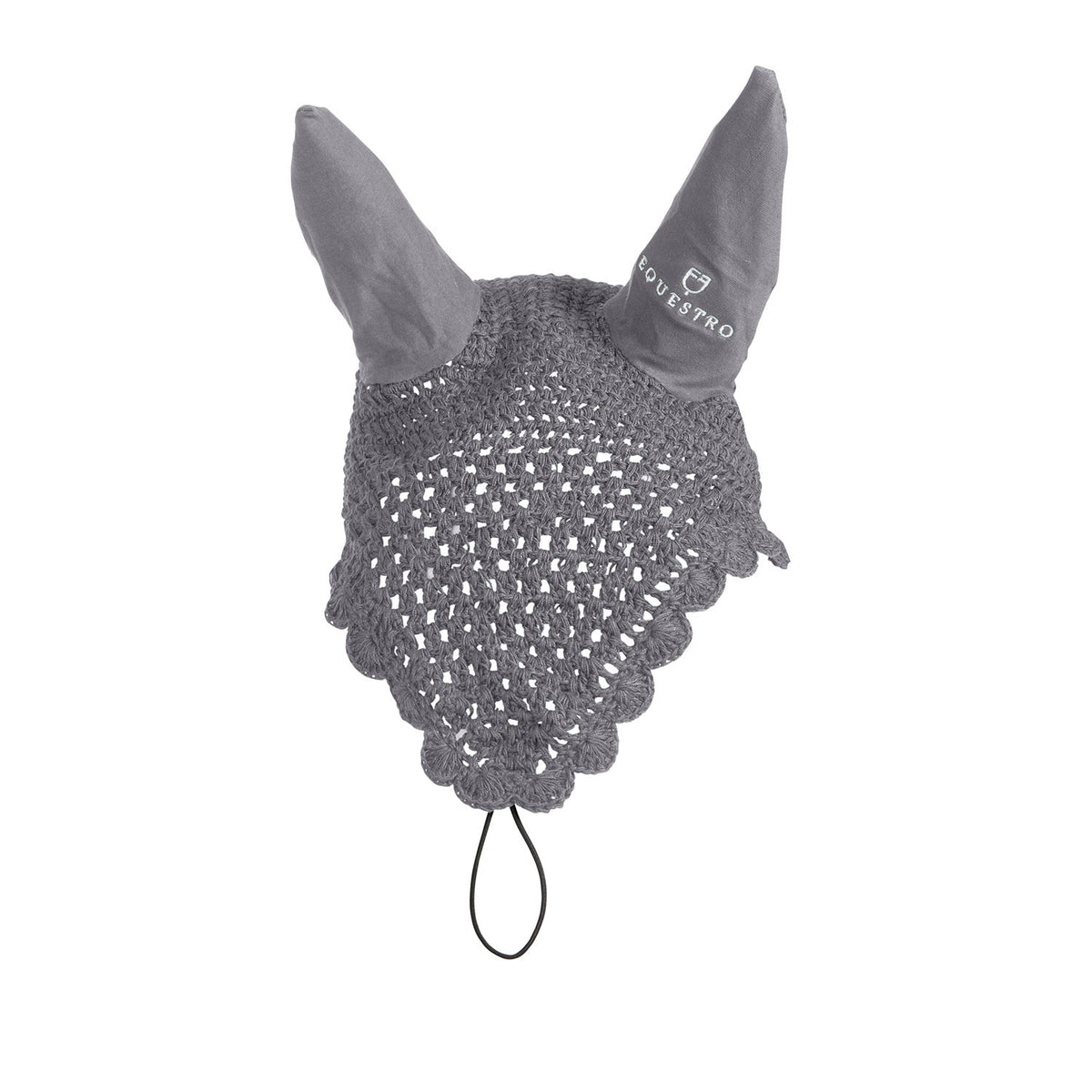 Equestro Knitted Fly Veil With Elastic Front Strap