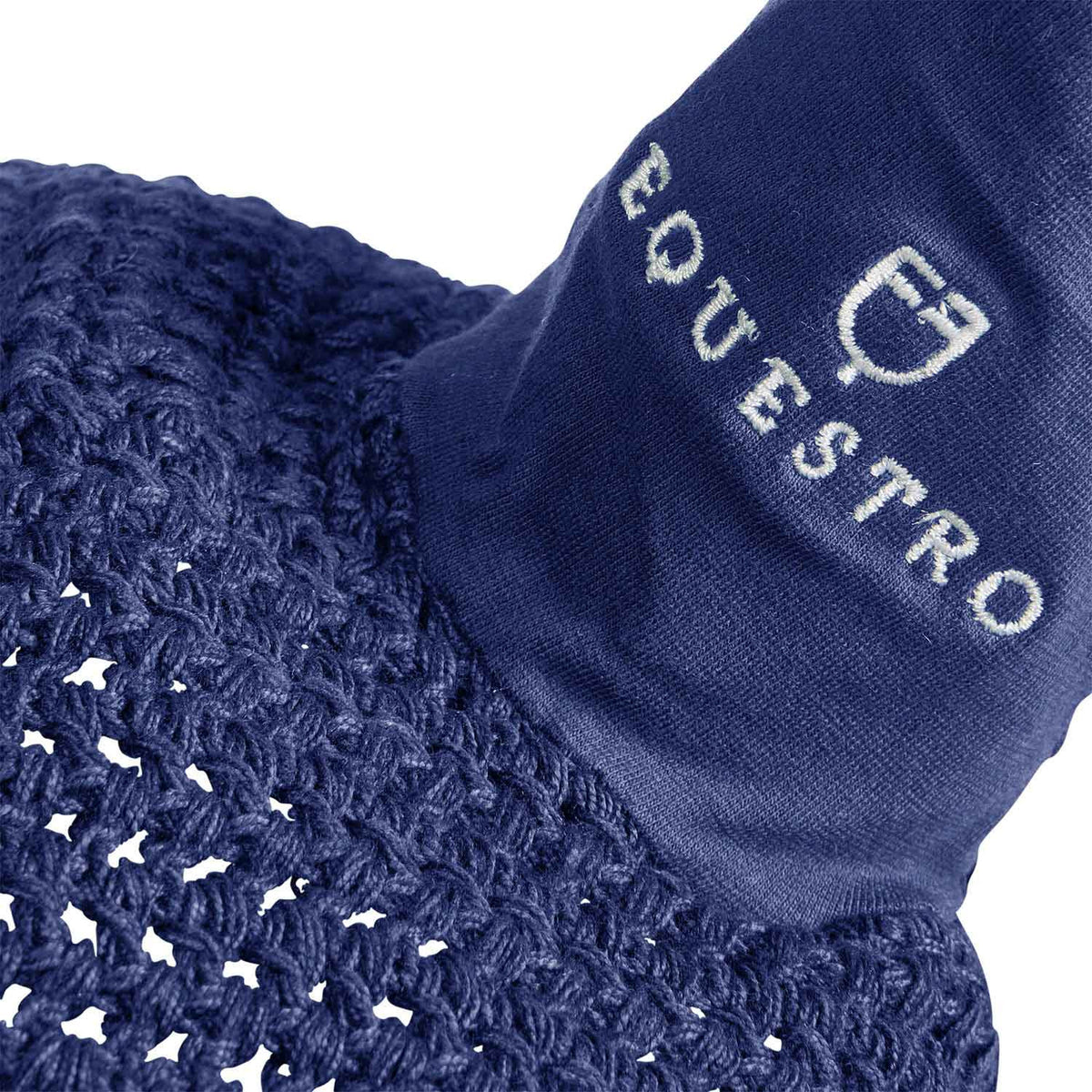 Equestro Knitted Fly Veil With Elastic Front Strap