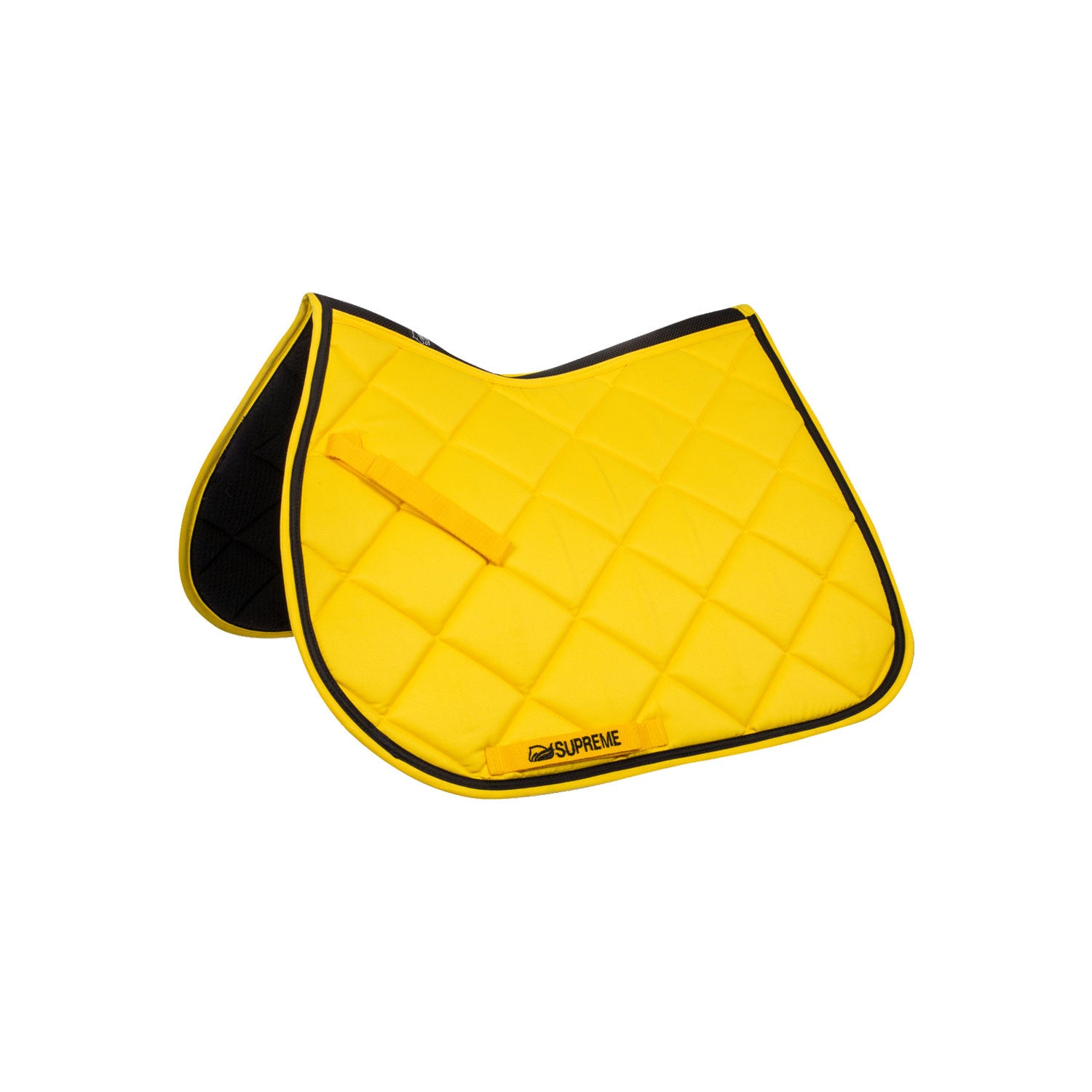 Quilted pony jumping saddle.