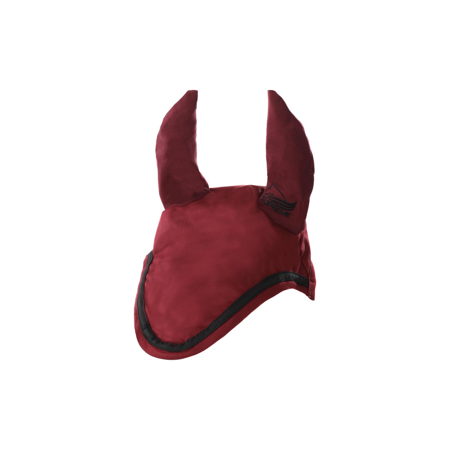 Cotton pony bonnet with contrast piping.