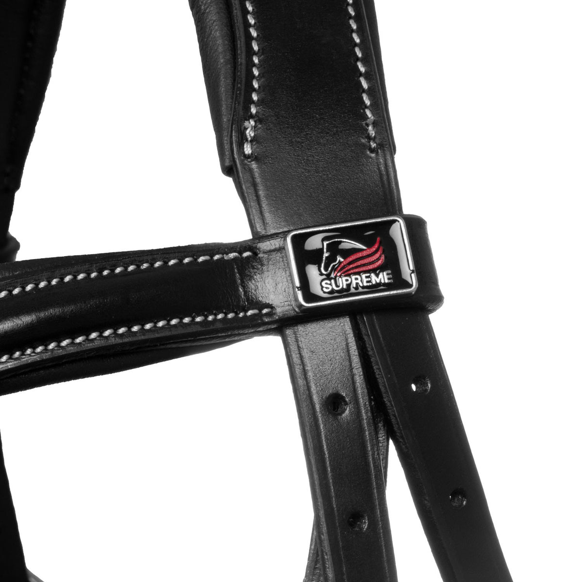 Mexican bridle with anatomical and curved noseband