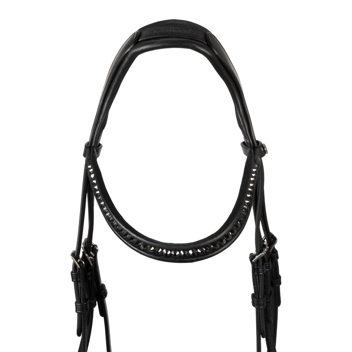 HEMELITE MODEL DRESSAGE BRIDLE WITH RUBBER REINS