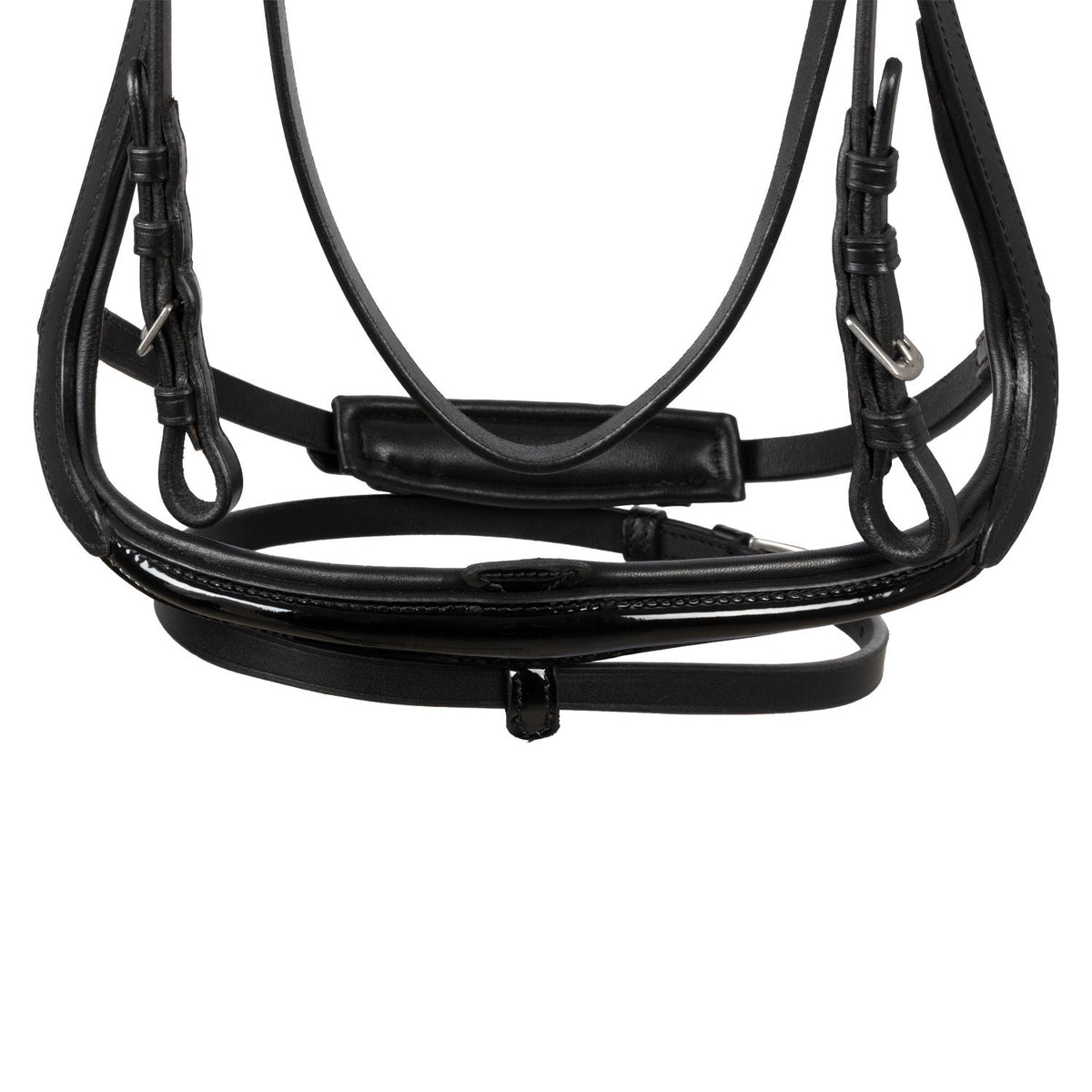HEMELITE MODEL DRESSAGE BRIDLE WITH RUBBER REINS