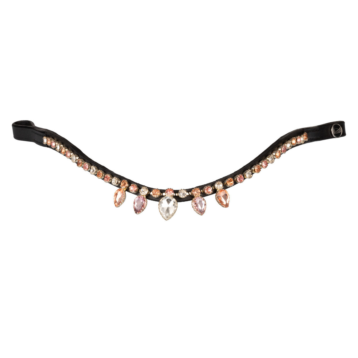 BROWBAND WITH RHINESTONES TEARDROP DESIGN