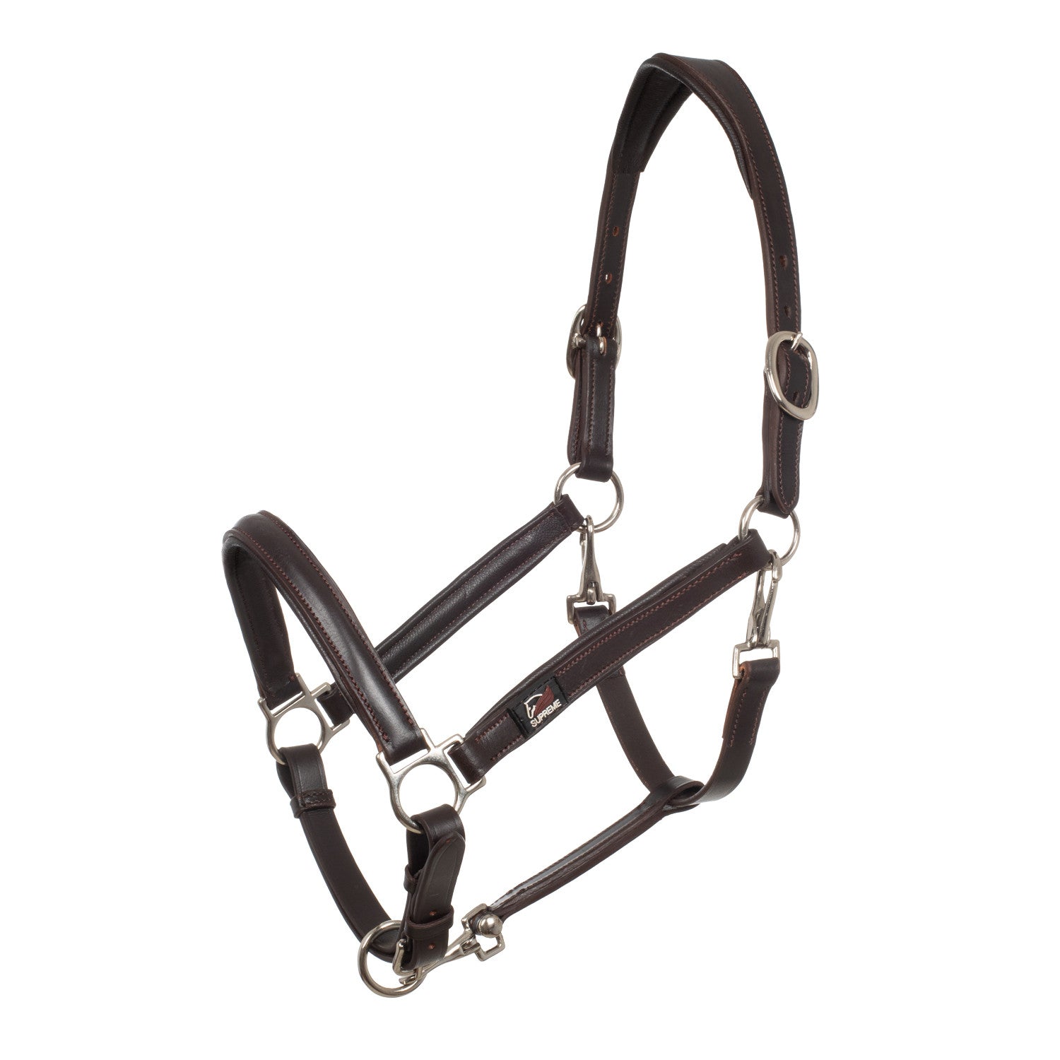 ERGONOMIC LEATHER HALTER.