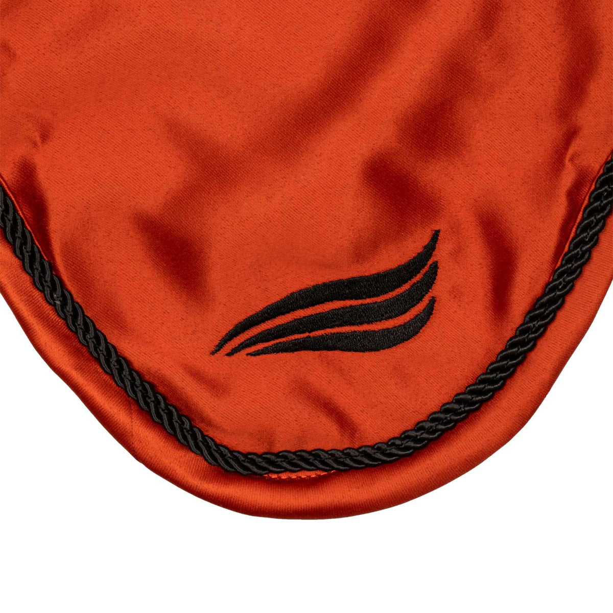 Satin fly veil with elastic ears