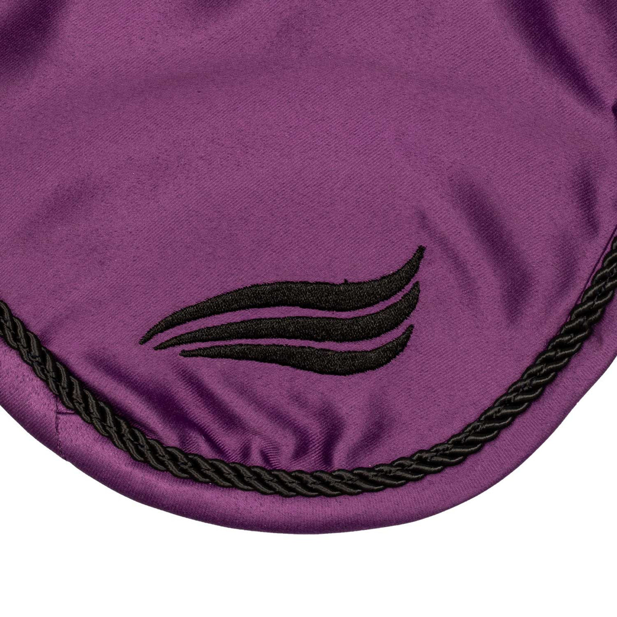 Satin fly veil with elastic ears