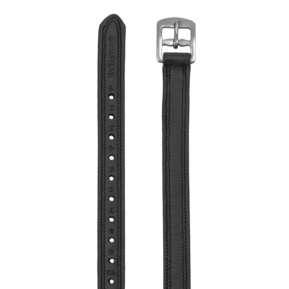 BUFF SOFTY COVERED STIRRUP LEATHER WITH NYLON INSIDE SS CURVED BUCKLE