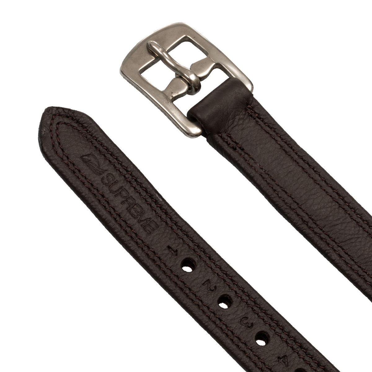 BUFF SOFTY COVERED STIRRUP LEATHER WITH NYLON INSIDE SS CURVED BUCKLE