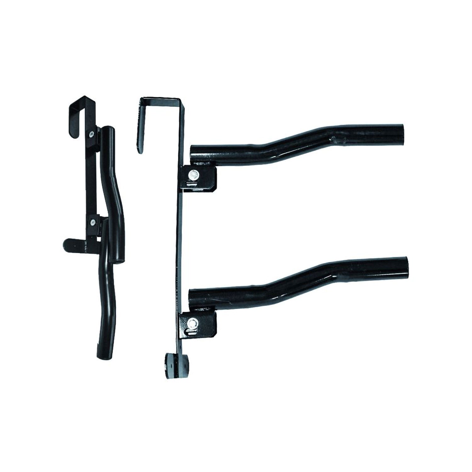 PORTABLE SADDLE RACK WITH FOLDABLE TWO HOOKS.
