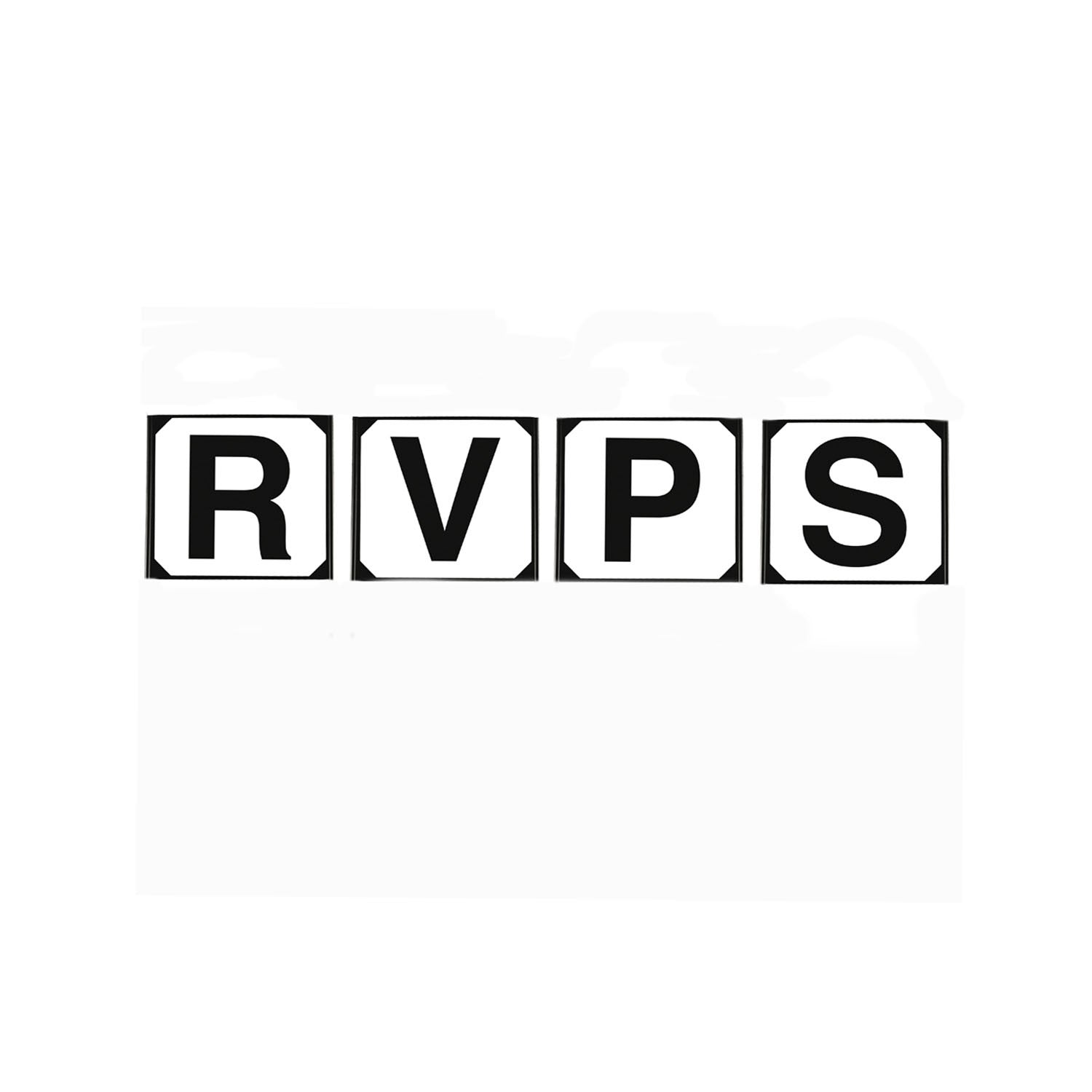SET OF 4 PLASTIC DRESSAGE LETTERS RSVP.