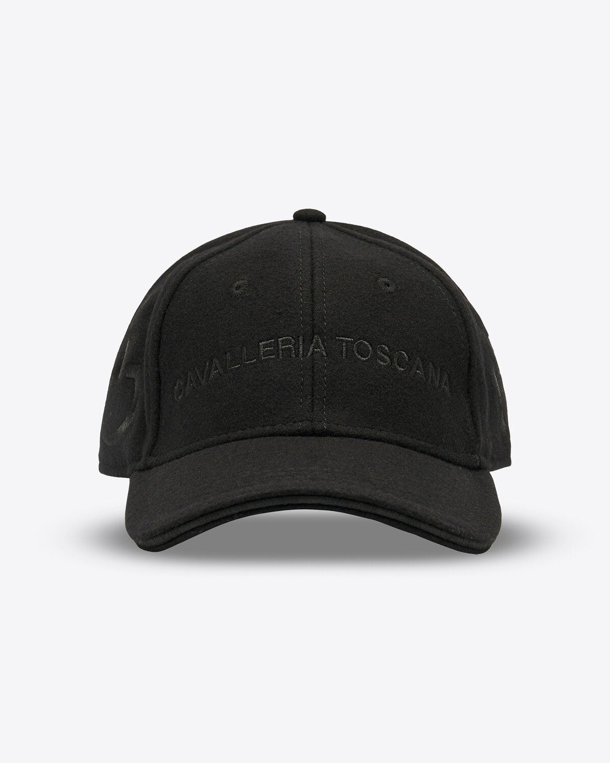 Cavalleria Toscana CT Wool Baseball Cap featuring a curved visor, adjustable strap closure and signature Cavalleria Toscana branding on the front