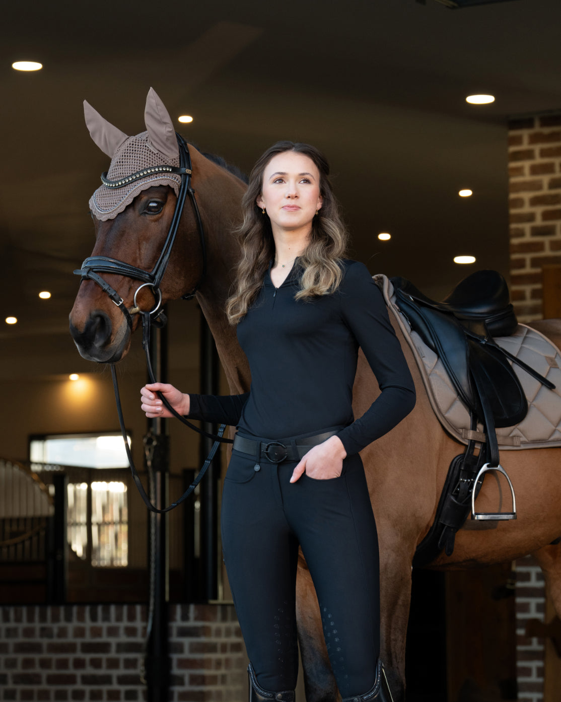 Eskadron Glossy Bit Saddle Pad Platinum 25.