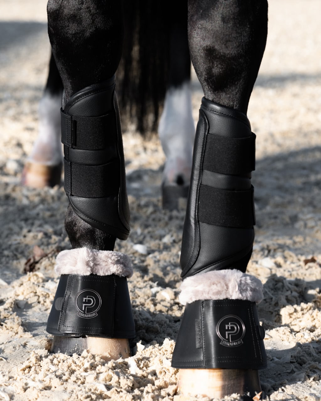 Eskadron Faux Leather Bell Boots Platinum 25.