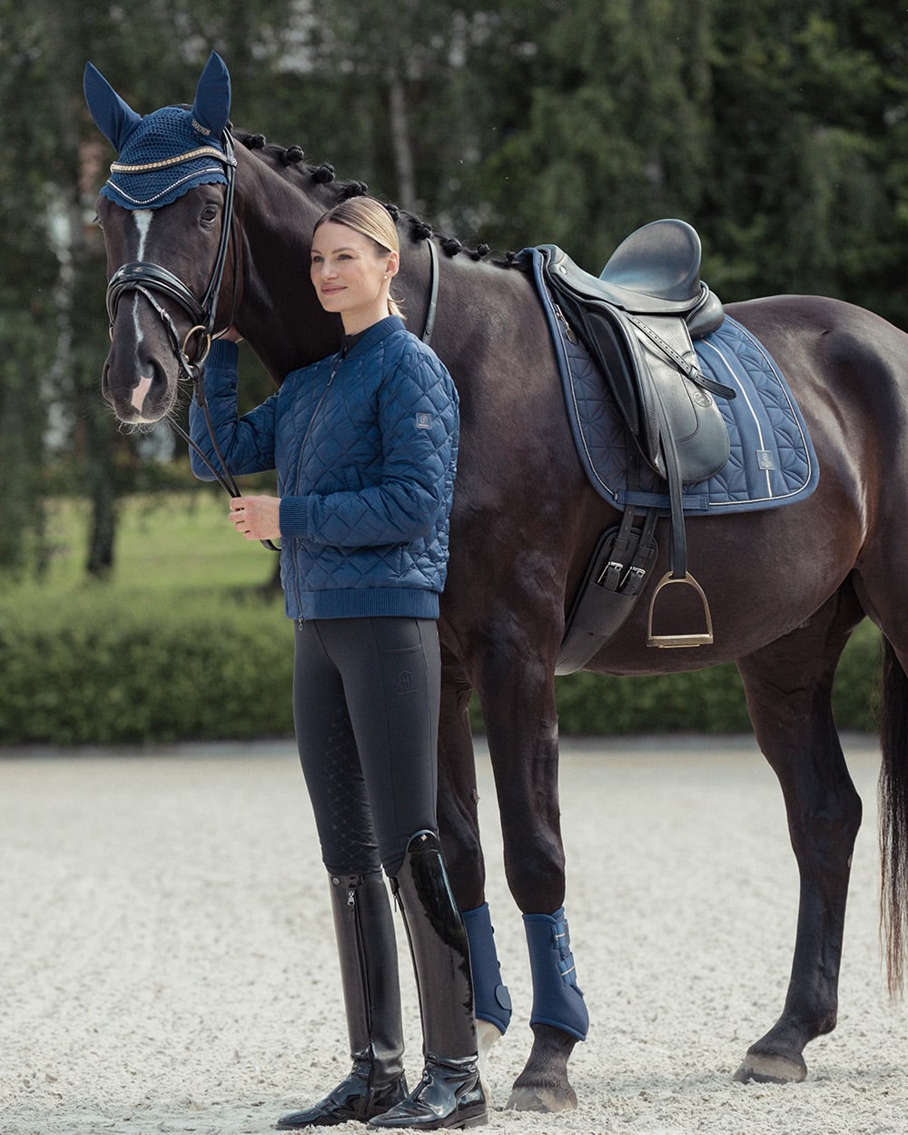 Eskadron Quilted Blouson Ladies Jacket Heritage 2024 - Night Blue.