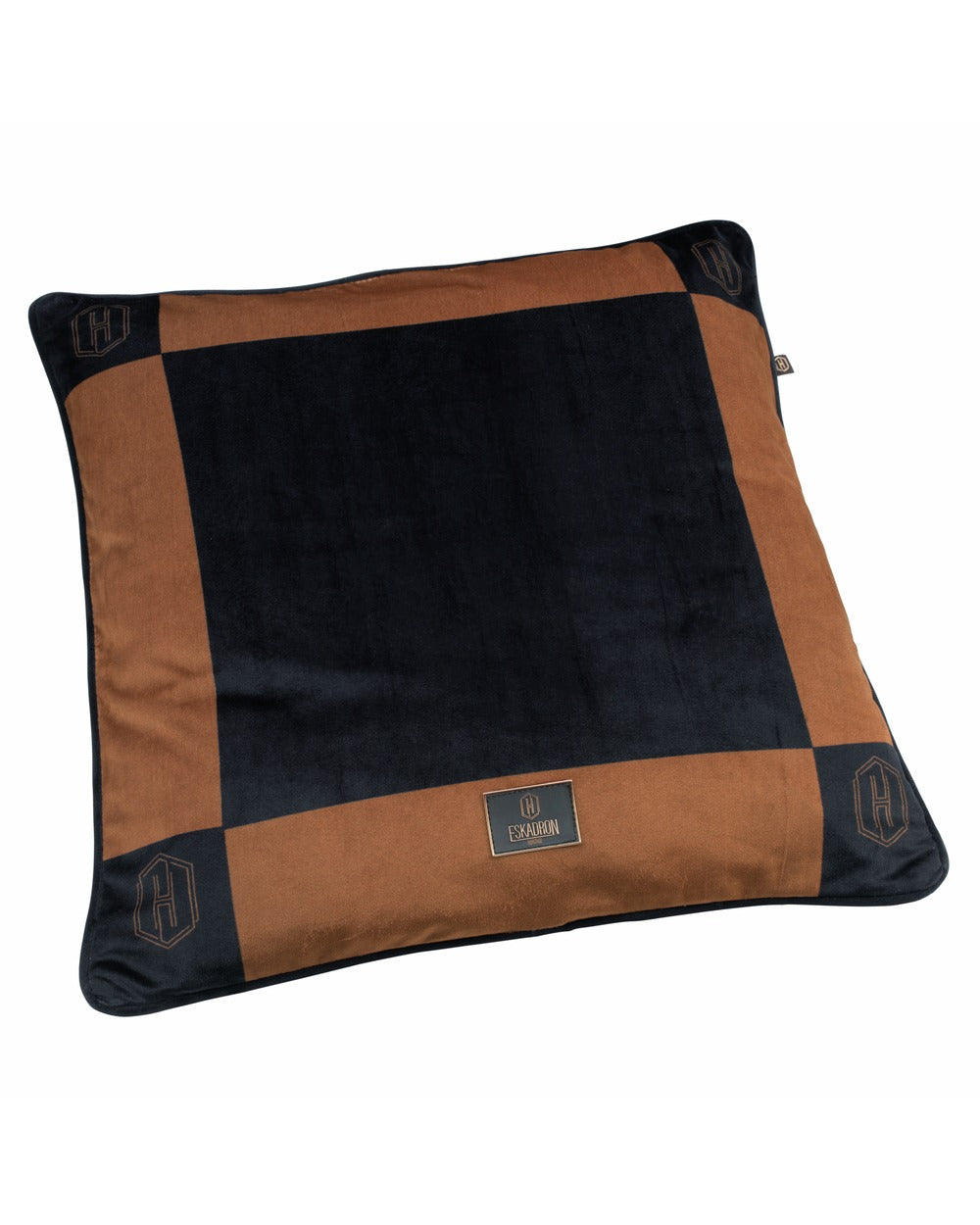 Eskadron Velvet Cushion Cover Heritage 2024 - Black/Cognac.