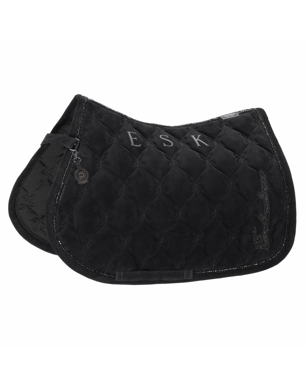 Eskadron Velour Crystal Saddle Pad Platinum 25.