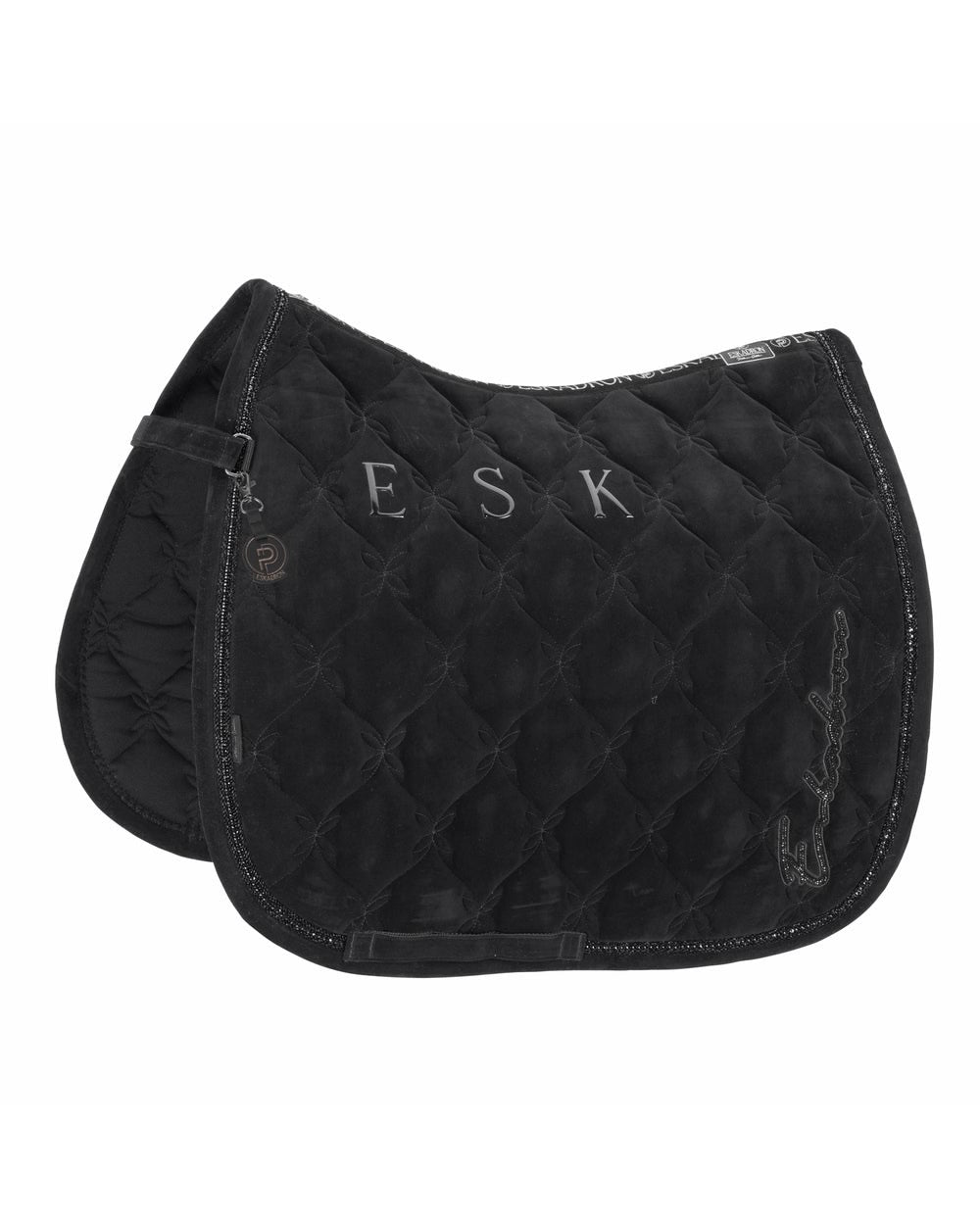 Eskadron Velour Crystal Saddle Pad Platinum 25.