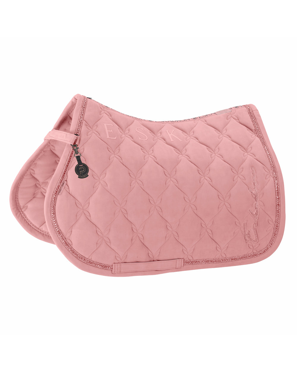 Eskadron Velour Crystal Saddle Pad Platinum 25
