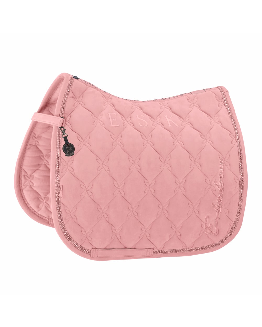 Eskadron Velour Crystal Saddle Pad Platinum 25.