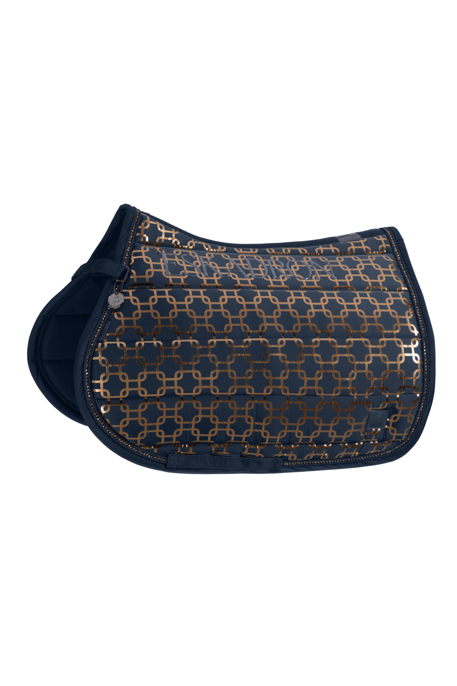 Eskadron Glossy Chain Crystal Saddle Pad Platinum 24.