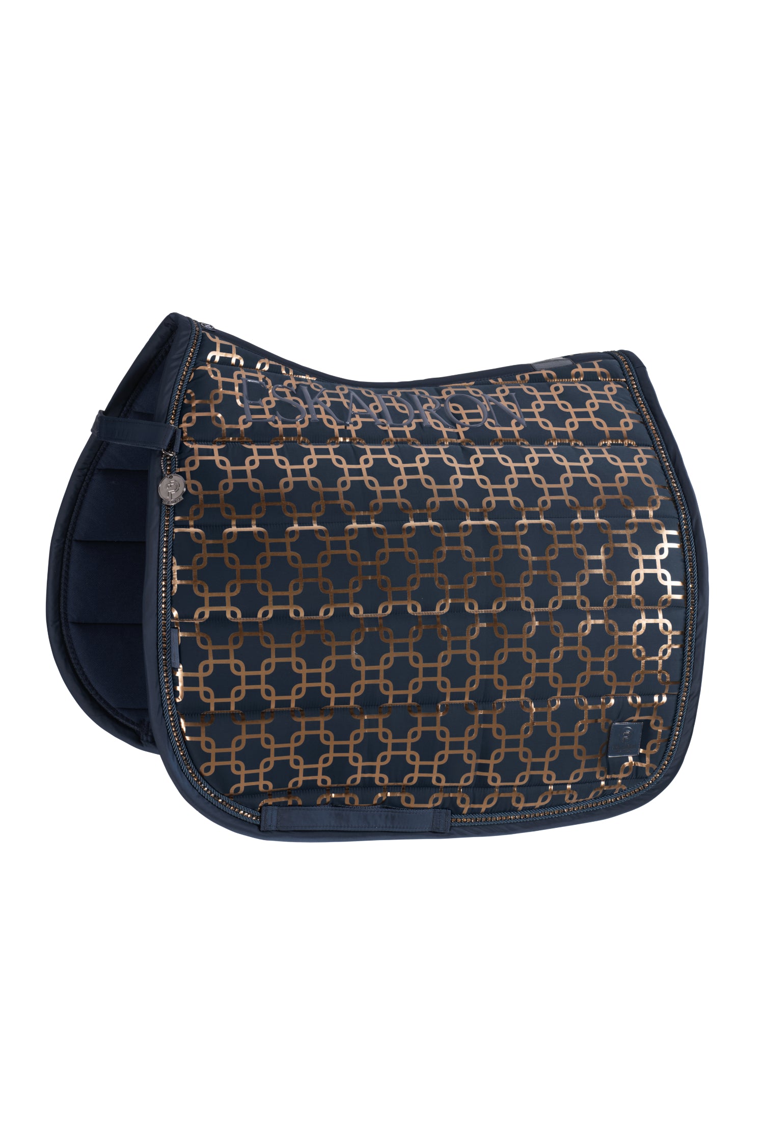 Eskadron Glossy Chain Crystal Saddle Pad Platinum 24.