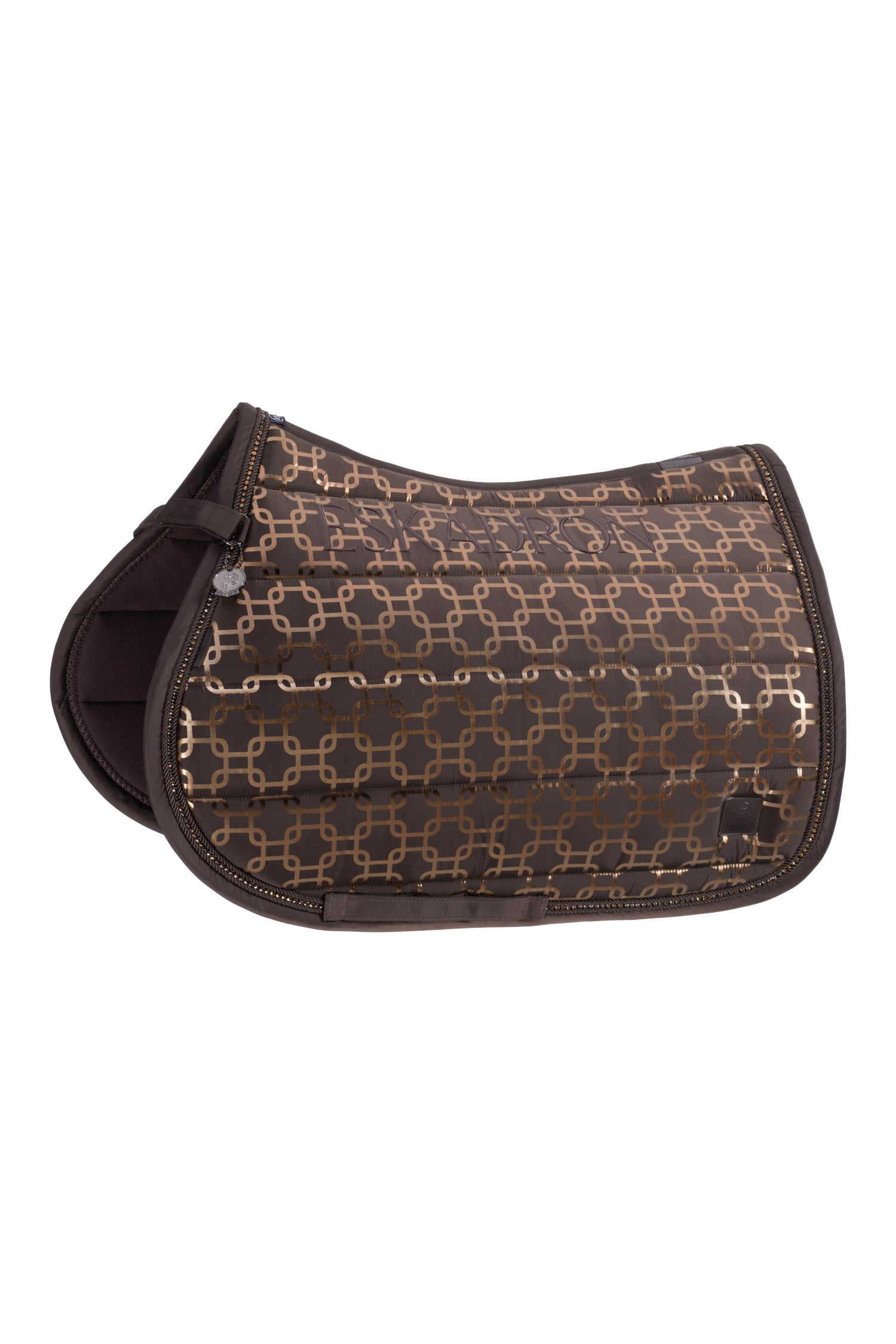 Eskadron Glossy Chain Crystal Saddle Pad Platinum 24.