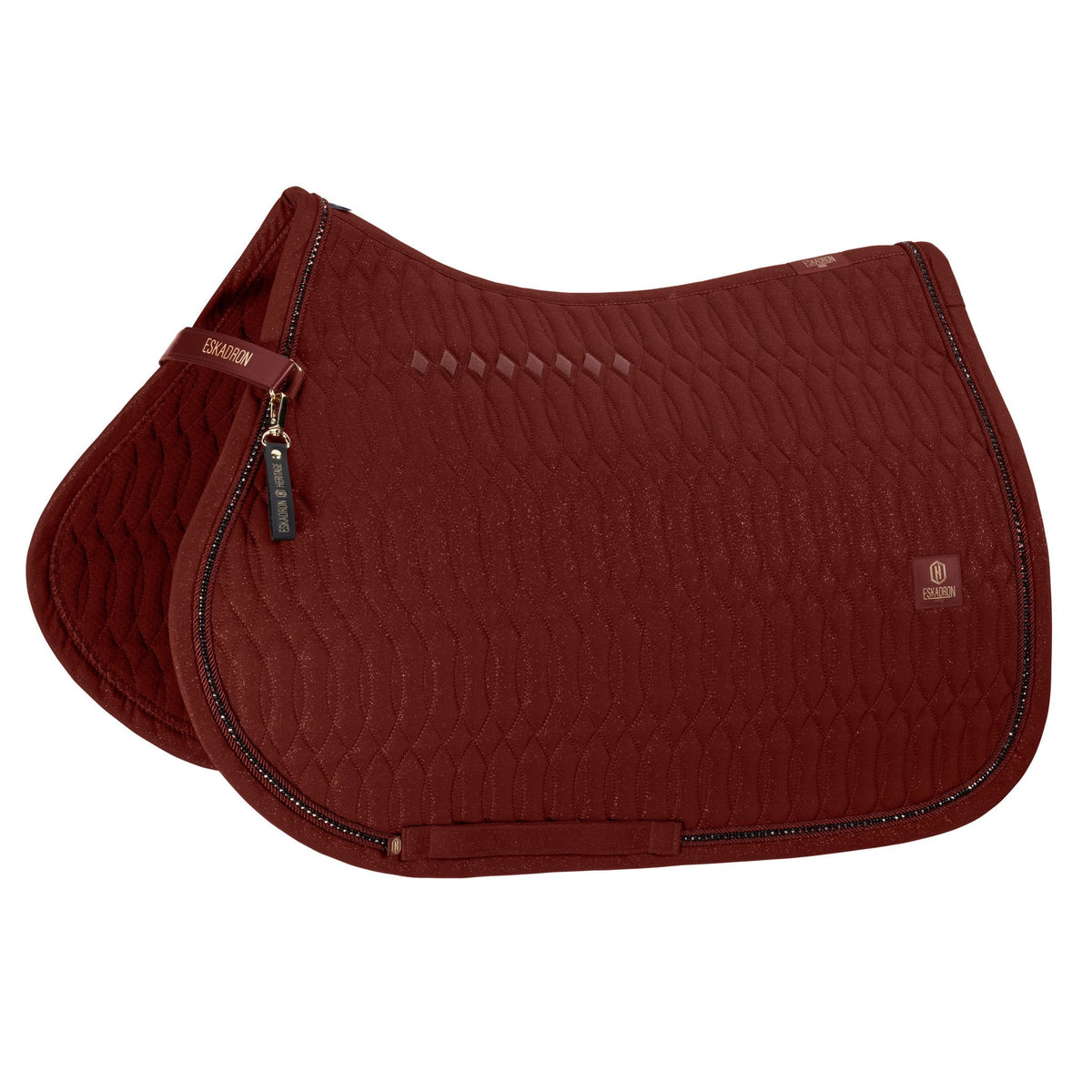 HERITAGE SPARKLE CRYSTAL Saddle Cloth - Merlot