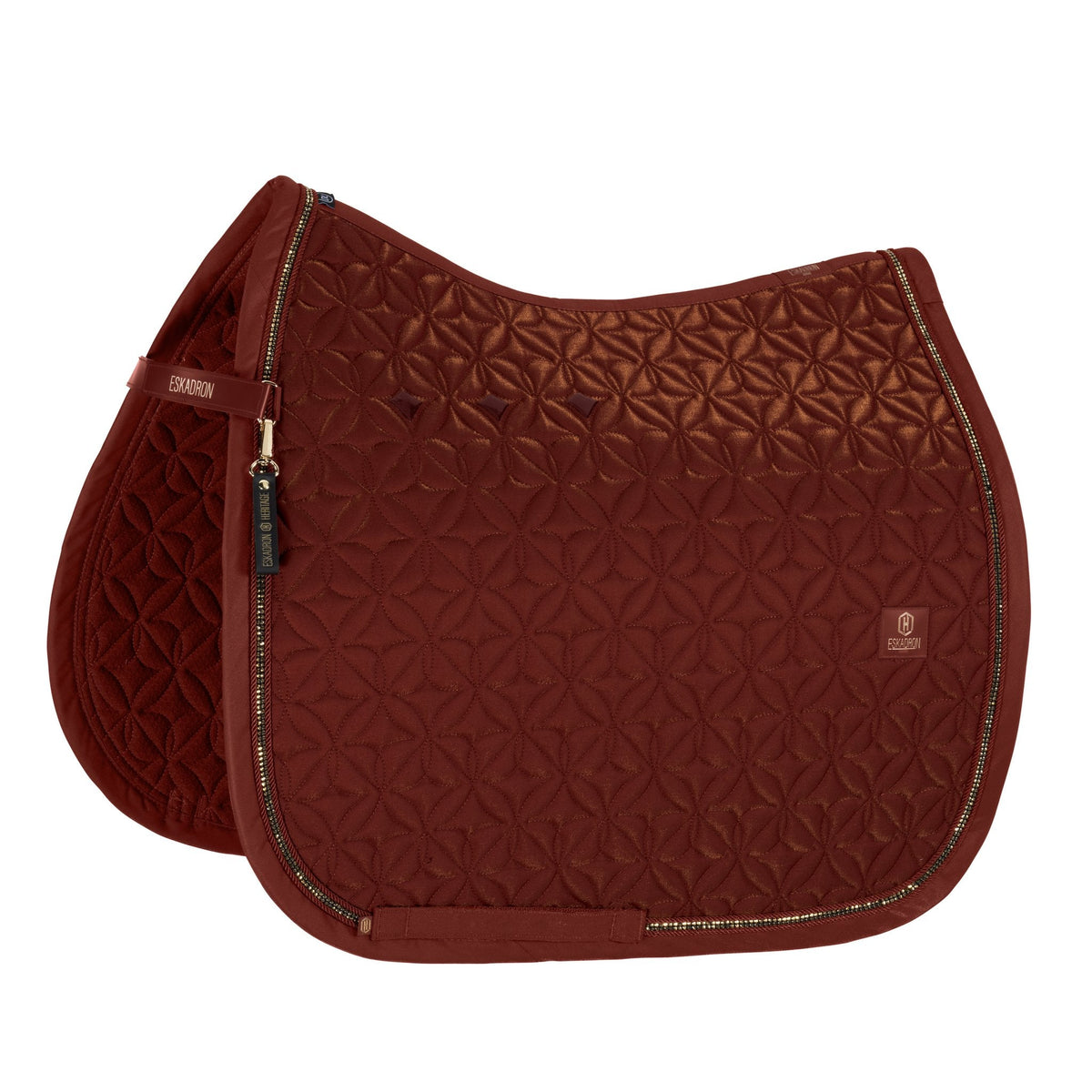 HERITAGE GLAM CRYSTAL Saddle Cloth - Merlot