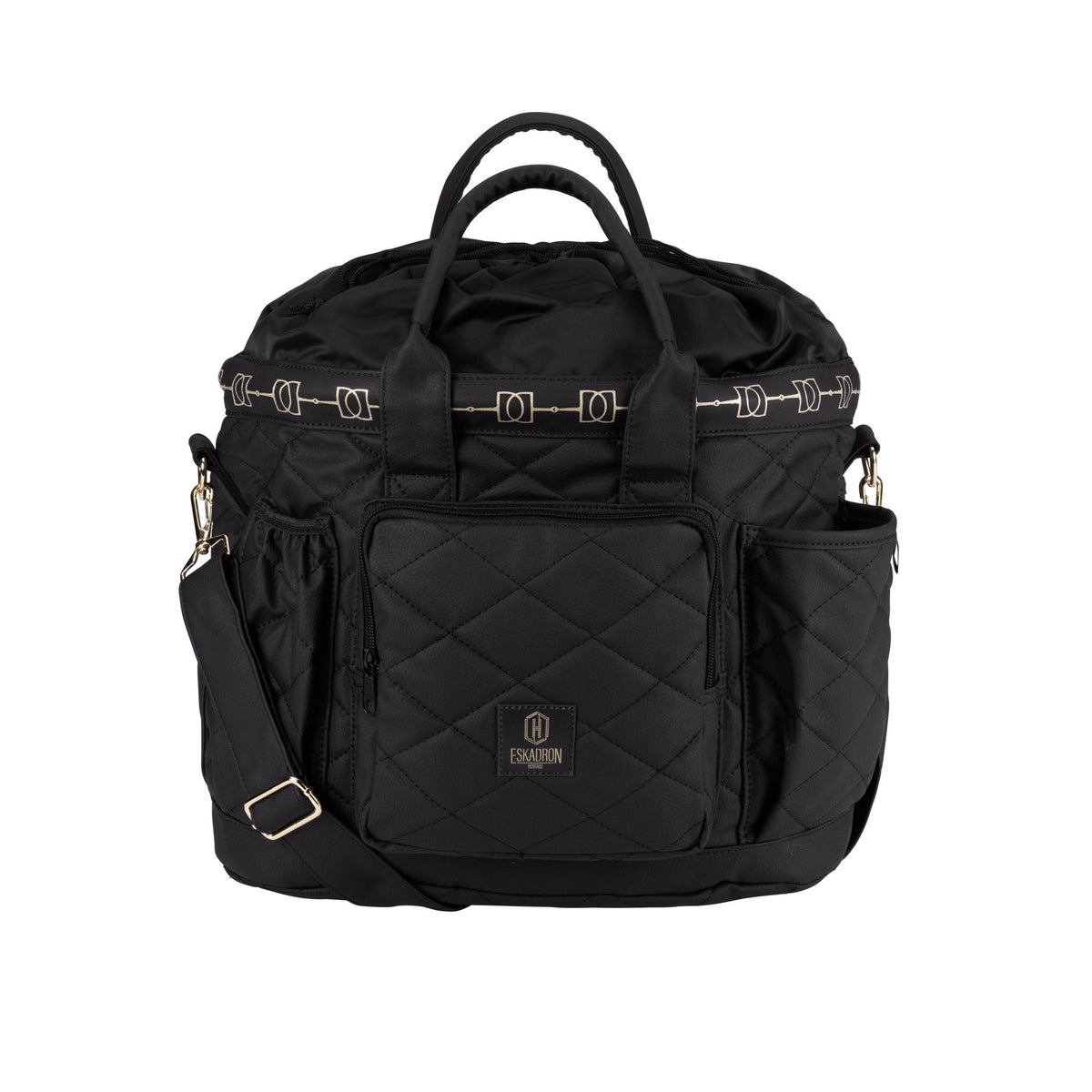 HERITAGE FAUX LEATHER Accessory Bag - Black