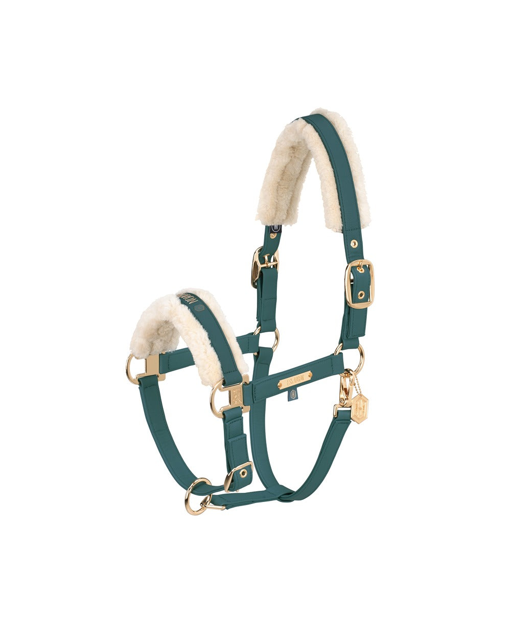 Eskadron Faux Leather/Fur Double Pin Headcollar Heritage 2024 - Ocean.