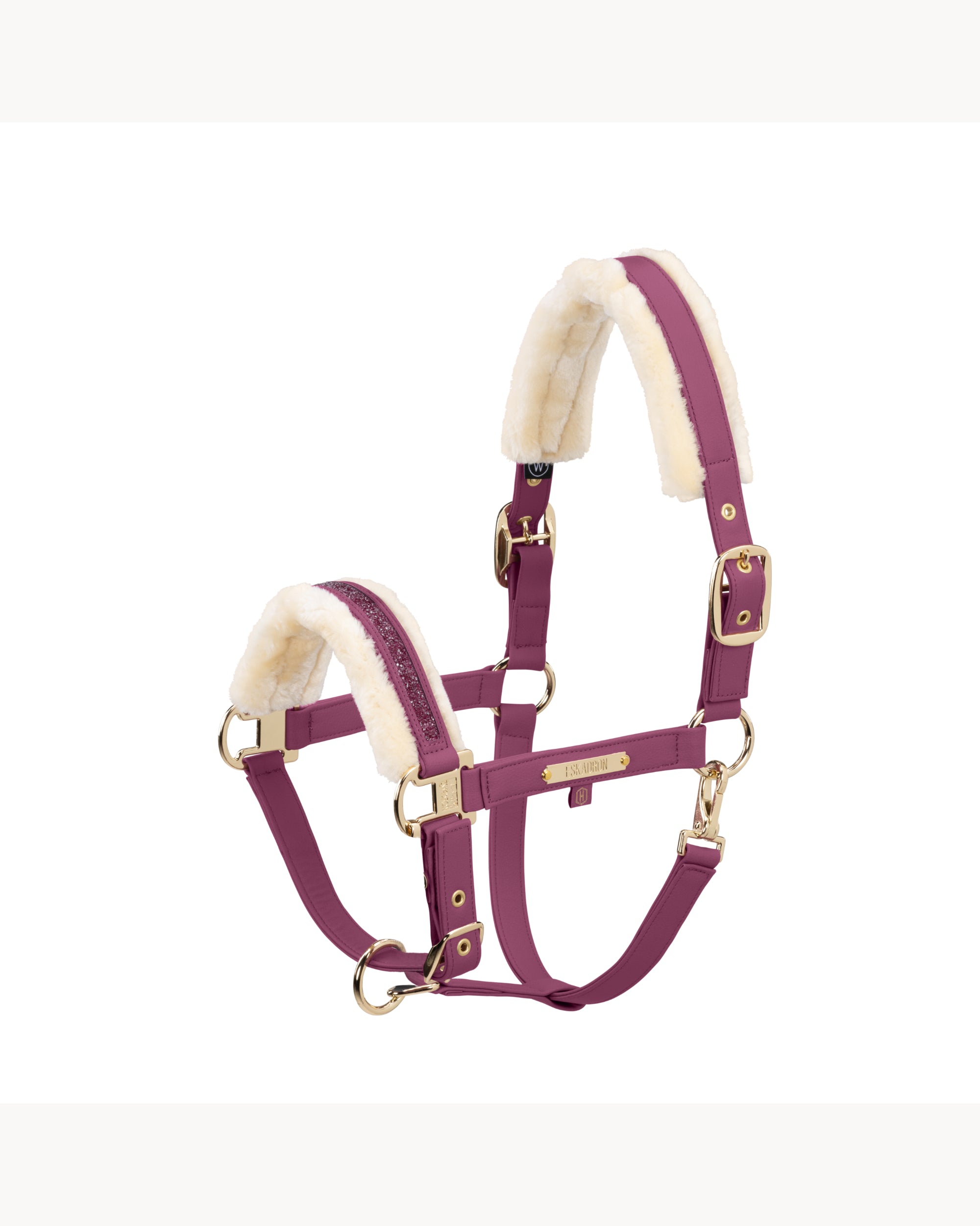 Eskadron Faux Leather/Fur Jewel Double Pin Headcollar Heritage 25