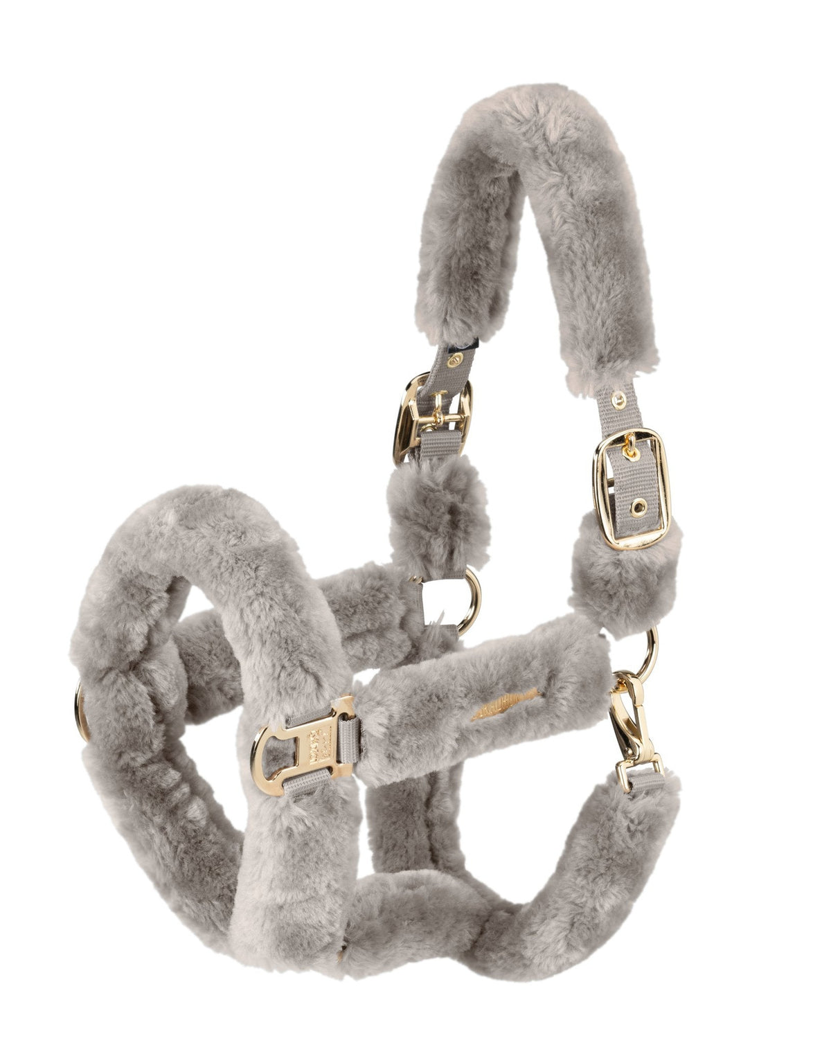 HERITAGE FAUX FUR COMPLETE Headcollar - Ash