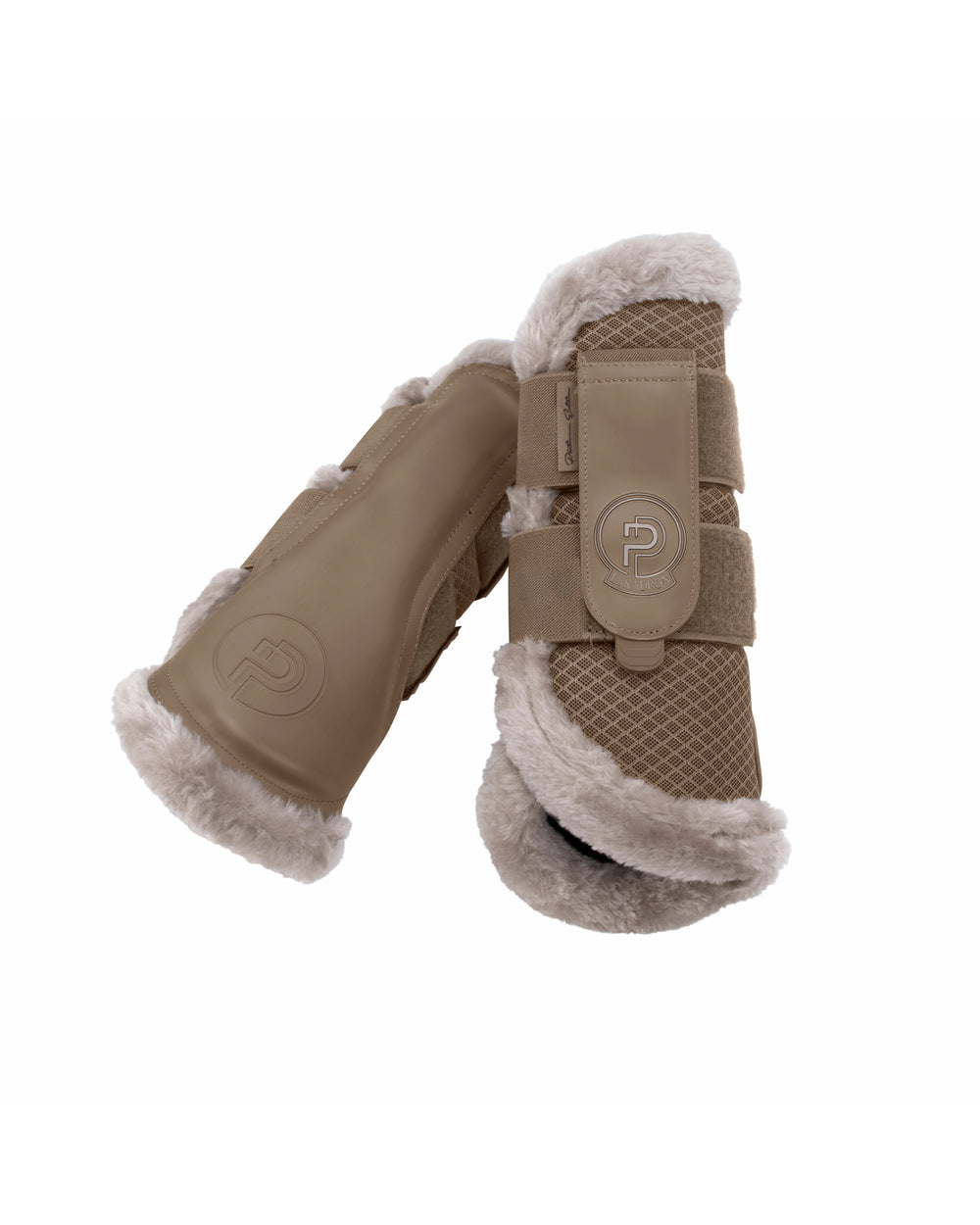 Eskadron Mesh Faux Fur Tendon Boots Platinum 25.
