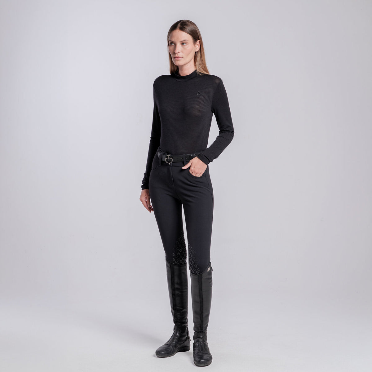 Cavalleria Toscana CT Ladies Technical Long Sleeved Wool Sweater
